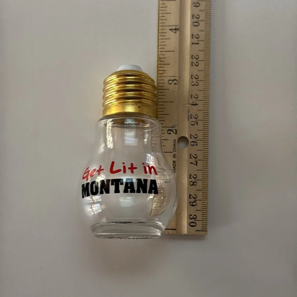 New “Get Lit in Montana” Novelty Lightbulb Shot Glass